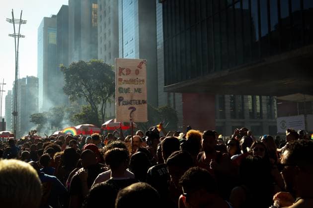 RECORD DATE NOT STATED Pabllo Vittar at the 30th LGBT+ Pride Parade in Sao Paulo Sao Paulo (SP), 07 06 2026 parade lgbt 30 pabllo vittar sp Pabllo Vittar at the 30th Sao Paulo LGBT+ parade, considered the largest in the world, had the theme the street calls, the ballot box confirms . The event brought together thousands of people on Paulista Avenue, on the afternoon of this Sunday (07).(Foto: Arthur Lamonier Thenews2 imago images) Pabllo Vittar at the 30th LGBT+ Pride Parade in Sao Paulo  Copyright: xArthurxLamonierx
