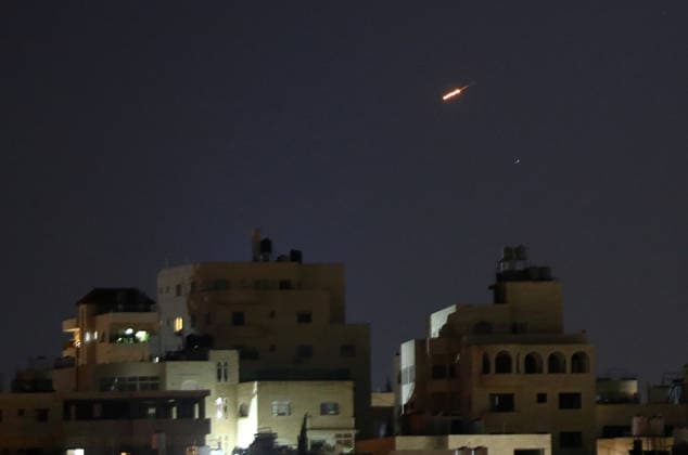 Iranian missiles seen over Hebron sky following attack on Israel HEBRON, PALESTINE - JUNE 7: Missiles launched from Iran toward Israel are seen in the sky over the West Bank city of Hebron on June 7, 2026. Sirens sounded in several regions across northern Israel due to the missile attack, which followed an Israeli strike on the Lebanese capital, Beirut. Wisam Hashlamoun Anadolu Hebron West Bank. Editorial use only. Please get in touch for any other usage.  Copyright: x2026xAnadoluxWisamxHashlamounx