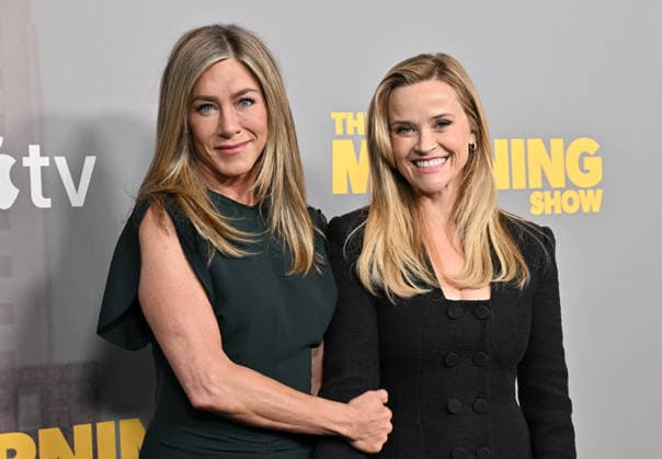 Apple TV™s ˜The Morning Show™ S4 Emmy FYC Jennifer Aniston and Reese Witherspoon arriving to Apple TV™s The Morning Show? season 4 Emmy FYC held at the Directors Guild Theatre on June 7, 2026 in Los Angeles, CA. Los Angeles Directors Guild Theatre California USA Copyright: xLisaxOConnorx xAFF-USA.comx