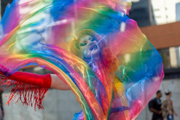June 7, 2026, Sao Paulo, Sao Paulo, Brasil: JUNE 07, 2026: Participants gather during the 30th edition of the Sao Paulo LGBT+ Pride Parade at Paulista Avenue in Sao Paulo, Brazil, on June 7, 2026. Widely considered the largest Pride parade in the world, this year s landmark 30-year anniversary featured the official theme A rua convoca, a urna confirma (The street summons, the ballot box confirms), emphasizing political participation and social mobilization ahead of municipal and general elections. Despite facing a 60% drop in private corporate sponsorshipsÃ¢â‚¬which forced 14 sound trucks onto the avenue instead of the usual 17Ã¢â‚¬millions of people took to the streets to protest conservative legislative backlashes and celebrate - ZUMAv146 20260607_zip_v146_006 Copyright: xWagnerxVilasx