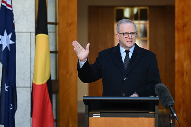 ANTHONY ALBANESE PRESSER, Australian Prime Minister Anthony Albanese speaks to the media during a press conference at Parliament House in Canberra, Monday, June 8, 2026. ( NO ARCHIVING CANBERRA AUSTRALIAN CAPITAL TERRITORY AUSTRALIA  Copyright: xLUKASxCOCHx 20260608149252847482