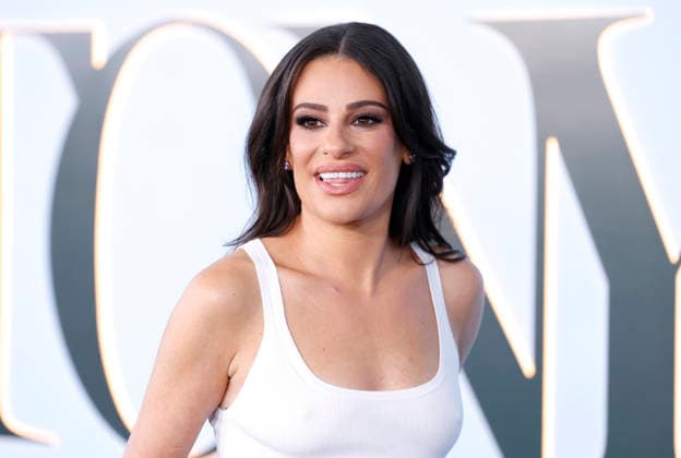 Lea Michele arrives on the red carpet at The 79th Annual Tony Awards at Radio City Music Hall on Sunday, June 7, 2026 in New York City.  NYP202606072030 JohnxAngelillo