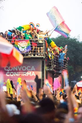 SaO PAULO, SP - 07.06.2026: 30 PARADA DO ORGULHO LGBT - The 30th LGBT+ Pride Parade took place this Sunday (7), in Sao Paulo, with the theme The street calls. The ballot box confirms. x2958048x  VincentxBosson