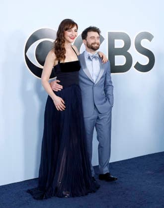 Erin Darke and Daniel Radcliffe arrive on the red carpet at The 79th Annual Tony Awards at Radio City Music Hall on Sunday, June 7, 2026 in New York City.  NYP20260607219 JohnxAngelillo