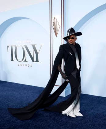 Jeremy Pope arrives on the red carpet at The 79th Annual Tony Awards at Radio City Music Hall on Sunday, June 7, 2026 in New York City.  NYP20260607265 JohnxAngelillo