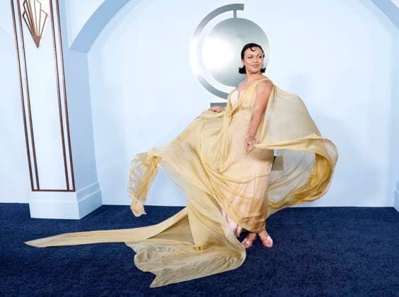 Ellenore Scott arrives on the red carpet at The 79th Annual Tony Awards at Radio City Music Hall on Sunday, June 7, 2026 in New York City.  NYP20260607268 JohnxAngelillo