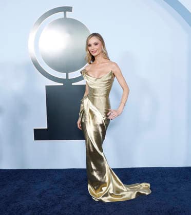 Georgina Chapman arrives on the red carpet at The 79th Annual Tony Awards at Radio City Music Hall on Sunday, June 7, 2026 in New York City.  NYP20260607249 JohnxAngelillo