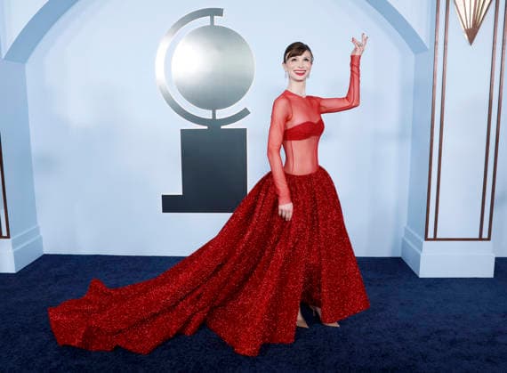 Dylan Mulvaney arrives on the red carpet at The 79th Annual Tony Awards at Radio City Music Hall on Sunday, June 7, 2026 in New York City.  NYP20260607250 JohnxAngelillo