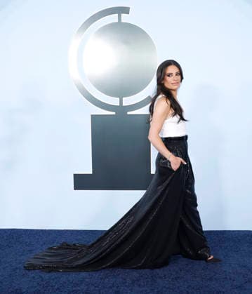 Lea Michele arrives on the red carpet at The 79th Annual Tony Awards at Radio City Music Hall on Sunday, June 7, 2026 in New York City.  NYP20260607228 JohnxAngelillo