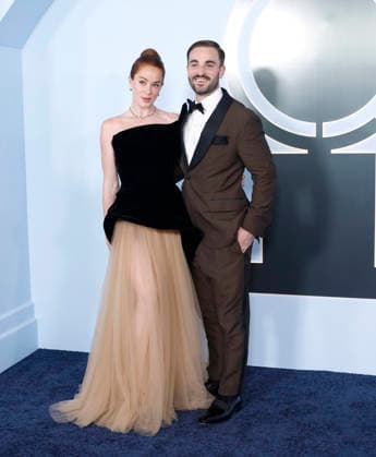 Whitney Leavitt and guest arrive on the red carpet at The 79th Annual Tony Awards at Radio City Music Hall on Sunday, June 7, 2026 in New York City.  NYP20260607240 JohnxAngelillo