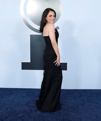 Julia Louis-Dreyfus arrives on the red carpet at The 79th Annual Tony Awards at Radio City Music Hall on Sunday, June 7, 2026 in New York City.  NYP20260607242 JohnxAngelillo