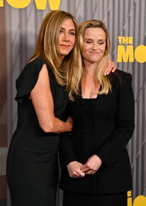 Jennifer Aniston (L) and Reese Witherspoon attend the EMMY FYC Screening for Apple TV s The Morning Show Season 4 at the DGA Theater Complex in Los Angels on Sunday, June 07, 2026. Storyline: The Morning Show explores the intersection of ambition, corporate corruption, and journalism, pulling back the curtain on the ruthless environment of broadcast news.  LAP2026060768 JIMxRUYMEN
