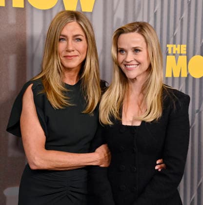 Jennifer Aniston (L) and Reese Witherspoon attend the EMMY FYC Screening for Apple TV s The Morning Show Season 4 at the DGA Theater Complex in Los Angels on Sunday, June 07, 2026. Storyline: The Morning Show explores the intersection of ambition, corporate corruption, and journalism, pulling back the curtain on the ruthless environment of broadcast news.  LAP2026060770 JIMxRUYMEN