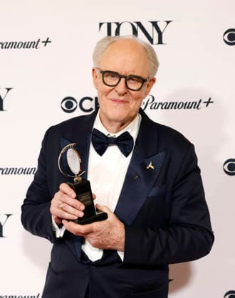 John Lithgow poses with the Best Performance by an Actor in a Leading Role in a Play award for Giant backstage at The 79th Annual Tony Awards at Radio City Music Hall on Sunday, June 7, 2026 in New York City.  NYP20260607276 JohnxAngelillo