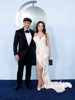Corbin Bleu and Sasha Clements arrive on the red carpet at The 79th Annual Tony Awards at Radio City Music Hall on Sunday, June 7, 2026 in New York City.  NYP20260607347 JohnxAngelillo