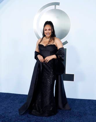 Kaisha Huguley arrives on the red carpet at The 79th Annual Tony Awards at Radio City Music Hall on Sunday, June 7, 2026 in New York City.  NYP20260607349 JohnxAngelillo