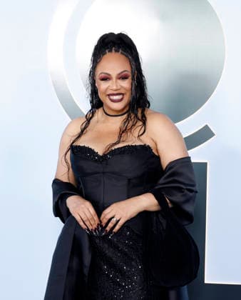 Kaisha Huguley arrives on the red carpet at The 79th Annual Tony Awards at Radio City Music Hall on Sunday, June 7, 2026 in New York City.  NYP20260607350 JohnxAngelillo