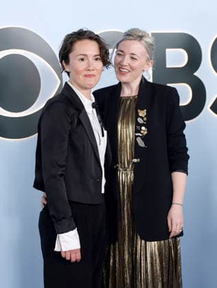 Caroline Shaw and Danni Lee Parpan arrive on the red carpet at The 79th Annual Tony Awards at Radio City Music Hall on Sunday, June 7, 2026 in New York City.  NYP20260607309 JohnxAngelillo