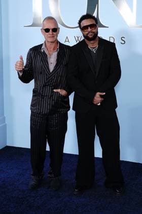 Sting, Shaggy at arrivals for 79th Annual Tony Awards - Arrivals 2, Radio City Music Hall at Rockefeller Center, New York, NY, June 07, 2026. Photo By: Kristin Callahan Everett Collection 79th Annual Tony Awards - Arrivals 2 PUBLICATIONXNOTxINxCANxCHNxFRAxITAxJPNxNORxPOLxRUSxESPxUKxUSA