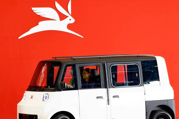 Mexican President Claudia Sheinbaum Pardo drives a Olinia 1 prototype during the presentation of the 100% Mexican electric vehicle at the Santa Lucia Military Base. on June 7, 2026 in Zumpango, Mexico. Mexico City Mexico - ZUMAe321 20260607_zia_e321_018 Copyright: xLuisxBarronx