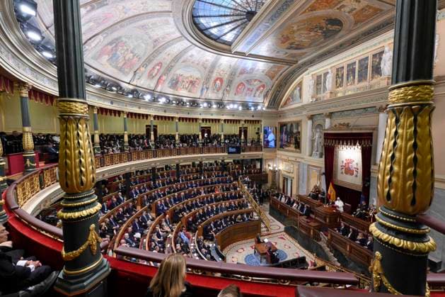 SPAIN - POPE LEO XIV DURING A JOINT SESSION OF THE SPANISH PARLAMENT AT THE CONGRESS OF DEPUTIES IN MADRID - 2026 6 8 Spain, Vatican, 2026 6 8 Pope Leo XIV during a joint session of the Spanish Parliament at the Congress of Deputies in Madrid EDITORIAL USE ONLY - NO BOOKS Copyright: xVATICANxMEDIA CPPx