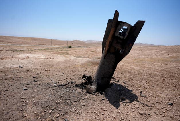 Debris from intercepted Iranian missile falls near Jericho JERICHO, WEST BANK, PALESTINE - JUNE 8: A fragment of an Iranian ballistic missile intercepted by Israeli air defense systems is seen after falling in an area near the city of Jericho in the eastern West Bank, Palestine on June 8, 2026. The missile debris landed on open ground following an exchange of attacks between Iran and Israel. Issam Rimawi Anadolu Jericho West Bank. Editorial use only. Please get in touch for any other usage.  Copyright: x2026xAnadoluxIssamxRimawix