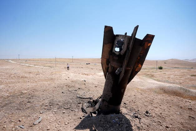 Debris from intercepted Iranian missile falls near Jericho JERICHO, WEST BANK, PALESTINE - JUNE 8: A fragment of an Iranian ballistic missile intercepted by Israeli air defense systems is seen after falling in an area near the city of Jericho in the eastern West Bank, Palestine on June 8, 2026. The missile debris landed on open ground following an exchange of attacks between Iran and Israel. Issam Rimawi Anadolu Jericho West Bank. Editorial use only. Please get in touch for any other usage.  Copyright: x2026xAnadoluxIssamxRimawix