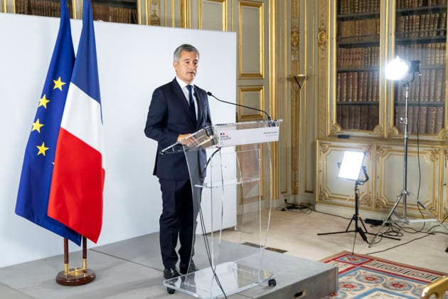 Paris, France June 8, 2026 - Press conference held after a meeting with France s public prosecutors regarding the review of the complaints involving child victims in the wake of the Lyhanna case. Nearly 70,000 complaints of rape and sexual assault against children will be reviewed to ensure they are properly handled the Minister of Justice said - Gerald Darmanin CRIME, MINISTERE DE LA JUSTICE, LYHANNA  Copyright: xVincentxIsorex