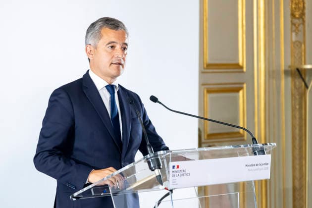 Paris, France June 8, 2026 - Press conference held after a meeting with France s public prosecutors regarding the review of the complaints involving child victims in the wake of the Lyhanna case. Nearly 70,000 complaints of rape and sexual assault against children will be reviewed to ensure they are properly handled the Minister of Justice said - Gerald Darmanin CRIME, MINISTERE DE LA JUSTICE, LYHANNA  Copyright: xVincentxIsorex