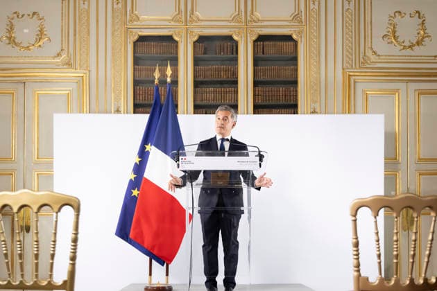 Paris, France June 8, 2026 - Press conference held after a meeting with France s public prosecutors regarding the review of the complaints involving child victims in the wake of the Lyhanna case. Nearly 70,000 complaints of rape and sexual assault against children will be reviewed to ensure they are properly handled the Minister of Justice said - Gerald Darmanin CRIME, MINISTERE DE LA JUSTICE, LYHANNA  Copyright: xVincentxIsorex