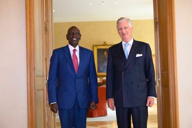 King Philippe receives His Excellency William Ruto BRUSSELS, BELGIUM - 08 JUNE : King Philippe of Belgium receives His Excellency William Ruto, President of the Republic of Kenya in audience at the Castle in Brussels pictured in Brussels , Belgium, 08 06 2026 Brussels Belgium  Copyright: xPhilipxReynaersx