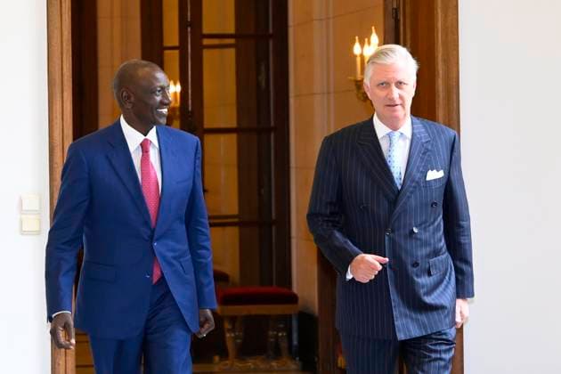 King Philippe receives His Excellency William Ruto BRUSSELS, BELGIUM - 08 JUNE : King Philippe of Belgium receives His Excellency William Ruto, President of the Republic of Kenya in audience at the Castle in Brussels pictured in Brussels , Belgium, 08 06 2026 Brussels Belgium  Copyright: xPhilipxReynaersx