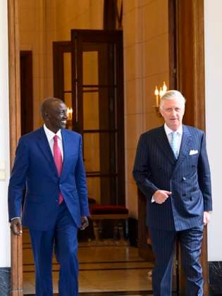King Philippe receives His Excellency William Ruto BRUSSELS, BELGIUM - 08 JUNE : King Philippe of Belgium receives His Excellency William Ruto, President of the Republic of Kenya in audience at the Castle in Brussels pictured in Brussels , Belgium, 08 06 2026 Brussels Belgium  Copyright: xPhilipxReynaersx