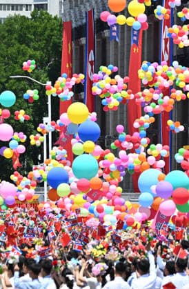 (260608) -- PYONGYANG, June 8, 2026 -- A grand welcome ceremony is held for General Secretary of the Communist Party of China Central Committee and Chinese President Xi Jinping in Pyongyang, the Democratic People s Republic of Korea (DPRK), on June 8, 2026. Xi arrived in Pyongyang on Monday for a state visit to the DPRK. ) DPRK-PYONGYANG-CHINA-XI JINPING-STATE VISIT-ARRIVAL-WELCOME XiexHuanchi 