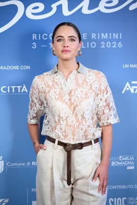 June 8, 2026, Rome, Rome, Italy: Matilde Gioli at the photocall for the presentation of the Italian Global Series, the second edition of the event dedicated to the best Italian and international series, which will be held from July 3 to 11, 2026, in Rimini and Riccione. Stampa Estera, Rome, June 8, 2026 Rome Italy  - ZUMAa289 20260608_zia_a289_080 Copyright: xMariaxLauraxAntonellix xAgfx