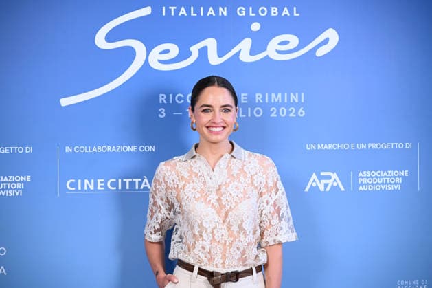June 8, 2026, Rome, Rome, Italy: Matilde Gioli at the photocall for the presentation of the Italian Global Series, the second edition of the event dedicated to the best Italian and international series, which will be held from July 3 to 11, 2026, in Rimini and Riccione. Stampa Estera, Rome, June 8, 2026 Rome Italy  - ZUMAa289 20260608_zia_a289_081 Copyright: xMariaxLauraxAntonellix xAgfx