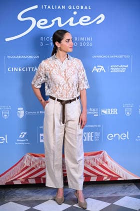 June 8, 2026, Rome, Rome, Italy: Matilde Gioli at the photocall for the presentation of the Italian Global Series, the second edition of the event dedicated to the best Italian and international series, which will be held from July 3 to 11, 2026, in Rimini and Riccione. Stampa Estera, Rome, June 8, 2026 Rome Italy  - ZUMAa289 20260608_zia_a289_084 Copyright: xMariaxLauraxAntonellix xAgfx