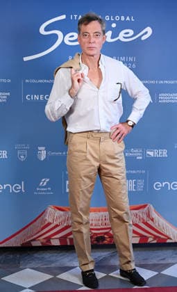 June 8, 2026, Rome, Rome, Italy: Maurizio Lombardi at the photocall for the presentation of the Italian Global Series, the second edition of the event dedicated to the best Italian and international series, which will be held from July 3 to 11, 2026, in Rimini and Riccione. Stampa Estera, Rome, June 8, 2026 Rome Italy  - ZUMAa289 20260608_zia_a289_097 Copyright: xMariaxLauraxAntonellix xAgfx