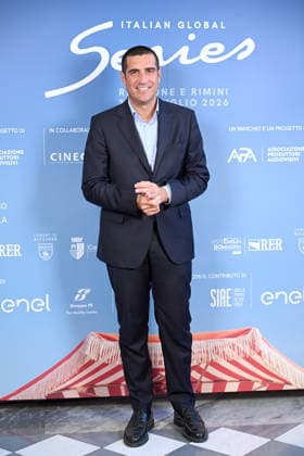 June 8, 2026, Rome, Rome, Italy: Michele De Pascale, President of the Emilia-Romagna Region, at the photocall for the presentation of the Italian Global Series, the second edition of the event dedicated to the best Italian and international series, which will be held from July 3 to 11, 2026, in Rimini and Riccione. Foreign Press, Rome, June 8, 2026 Rome Italy  - ZUMAa289 20260608_zia_a289_102 Copyright: xMariaxLauraxAntonellix xAgfx