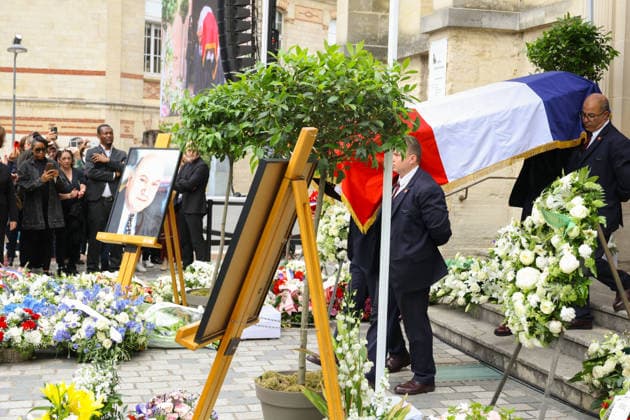 Andre Santini Funeral - Issy-les-Moulineaux Funeral ceremony of Mayor of Issy-les-Moulineaux Andre Santini at the Saint-Etienne church in Issy-les-Moulineaux near Paris, France on June 8, 2026. Andre Santini died on June 1, 2026, aged 85. Photo by Nasser Berzane ABACAPRESS.COM Issy-les-Moulineaux France  Copyright: xBerzanexNasser ABACAx