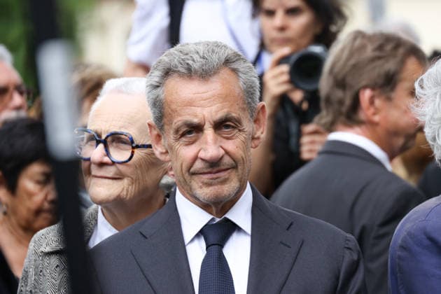 Andre Santini Funeral - Issy-les-Moulineaux Nicolas Sarkozy during funeral ceremony of Mayor of Issy-les-Moulineaux Andre Santini at the Saint-Etienne church in Issy-les-Moulineaux near Paris, France on June 8, 2026. Andre Santini died on June 1, 2026, aged 85. Photo by Nasser Berzane ABACAPRESS.COM Issy-les-Moulineaux France  Copyright: xBerzanexNasser ABACAx