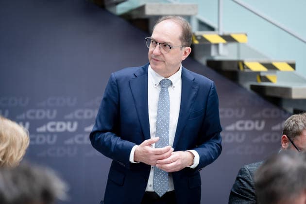 Berlin, Konrad-Adenauer-Haus, CDU Berlin, Alexander Dobrindt, Bundesinnenminister, Konrad-Adenauer-Haus, CDU Berlin Berlin GER *** Berlin, Konrad Adenauer Haus, CDU Berlin, Alexander Dobrindt, Federal Minister of the Interior, Konrad Adenauer Haus, CDU Berlin Berlin GER