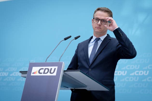 Berlin, Konrad-Adenauer-Haus, CDU Berlin, Generalsekretär, CDU, Carsten Linnemann Berlin Berlin GER *** Berlin, Konrad Adenauer Haus, CDU Berlin, Secretary General, CDU, Carsten Linnemann Berlin Berlin GER
