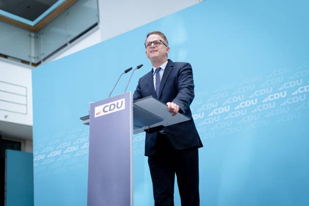 Berlin, Konrad-Adenauer-Haus, CDU Berlin, Generalsekretär, CDU, Carsten Linnemann Berlin Berlin GER *** Berlin, Konrad Adenauer Haus, CDU Berlin, Secretary General, CDU, Carsten Linnemann Berlin Berlin GER
