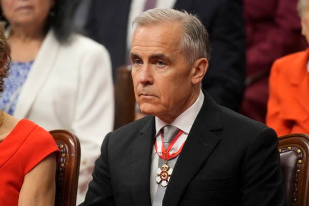 June 8, 2026, Ottawa, On, Canada: Prime Minister Mark Carney attends the Governor General Designate Louise Arbour installation in Ottawa on Monday, June 8, 2026. Ottawa Canada  - ZUMAc35_ 20260608_zaf_c35_027 Copyright: xAdrianxWyldx