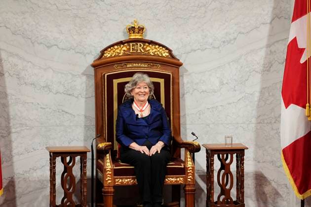 June 8, 2026, Ottawa, On, Canada: Governor General Louise Arbour takes her seat for the first time in the chamber as Canada s 31st Governor General in Ottawa on Monday, June 8, 2026. Ottawa Canada  - ZUMAc35_ 20260608_zaf_c35_036 Copyright: xJustinxTangx