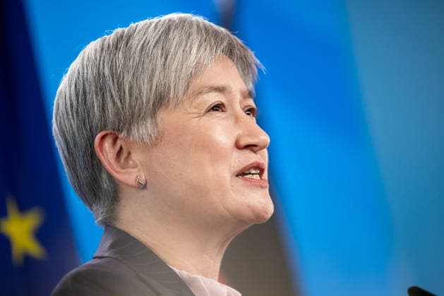 Pressebegegnung von Außenminister Dr. Johann Wadephul und der australischen Außenministerin Penny Wong. Deutschland, Berlin am 08. Juni 2026: Auftaktstatements von Außenminister Dr. Johann Wadephul und der australischen Außenministerin Penny Wong vor die Presse. *** Press meeting of Foreign Minister Dr Johann Wadephul and Australian Foreign Minister Penny Wong Germany, Berlin on 08 June 2026 Opening statements by Foreign Minister Dr Johann Wadephul and Australian Foreign Minister Penny Wong to the press
