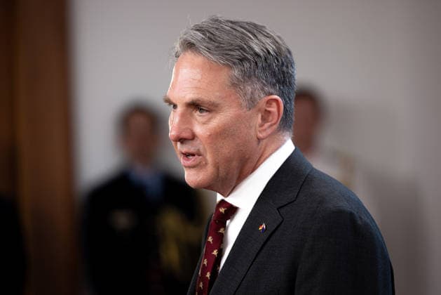 Pressebegegnung von Verteidigungsminister Boris Pistorius und dem australischen stellvertretenden Premierminister und Verteidigungs- minister Richard Marles. Deutschland, Berlin am 08. Juni 2026: Auftaktstatements von Verteidigungsminister Boris Pistorius und dem australischen stellvertretenden Premierminister und Verteidigungs- minister Richard Marles vor die Presse. *** Press meeting of Defense Minister Boris Pistorius and Australian Deputy Prime Minister and Minister of Defense Richard Marles Germany, Berlin on 08 June 2026 Opening statements by Defense Minister Boris Pistorius and Australian Deputy Prime Minister and Minister of Defense Richard Marles to the press