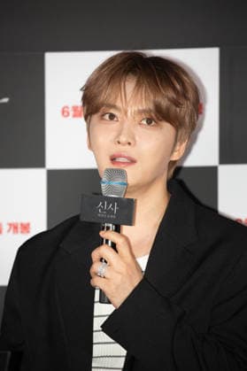 Kim Jae-Joong (JX), June 8, 2026 : Actor Kim Jae-Joong (J-Jun) during a press conference for movie The Shrine in Seoul, South Korea. Directed by Japanese filmmaker Kazuyoshi Kumakiri, the upcoming horror movie follows the story of three university students who mysteriously disappear after visiting an abandoned shrine in Kobe, Japan.  aflo_333735439