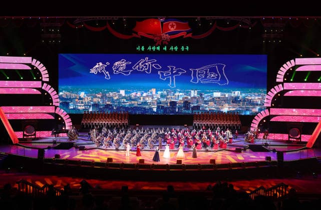 (260608) -- PYONGYANG, June 8, 2026 -- Artists perform during an artistic performance at the Pyongyang Gymnasium in Pyongyang, the Democratic People s Republic of Korea (DPRK), June 8, 2026. Xi Jinping, general secretary of the Communist Party of China Central Committee and Chinese president, and his wife Peng Liyuan, along with Kim Jong Un, general secretary of the Workers Party of Korea and president of the State Affairs of the DPRK, and Kim s wife Ri Sol Ju, watched the performance on Monday evening. ) DPRK-PYONGYANG-CHINA-XI JINPING-ARTISTIC PERFORMANCE YaoxDawei 
